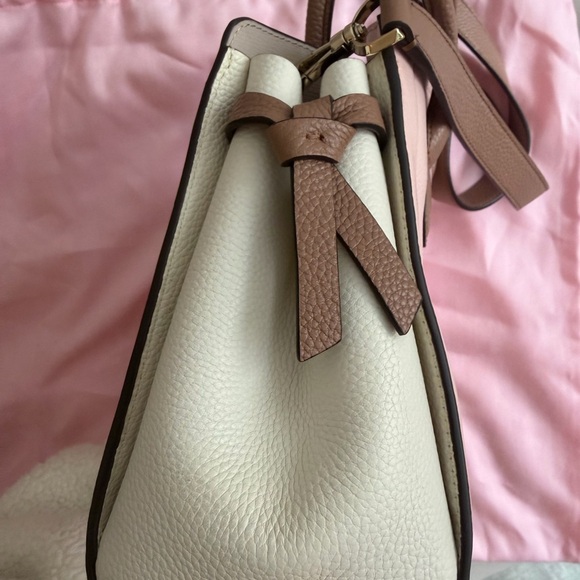 kate spade knott satchel chalk pink multi leather crossbody - Picture 3 of 6